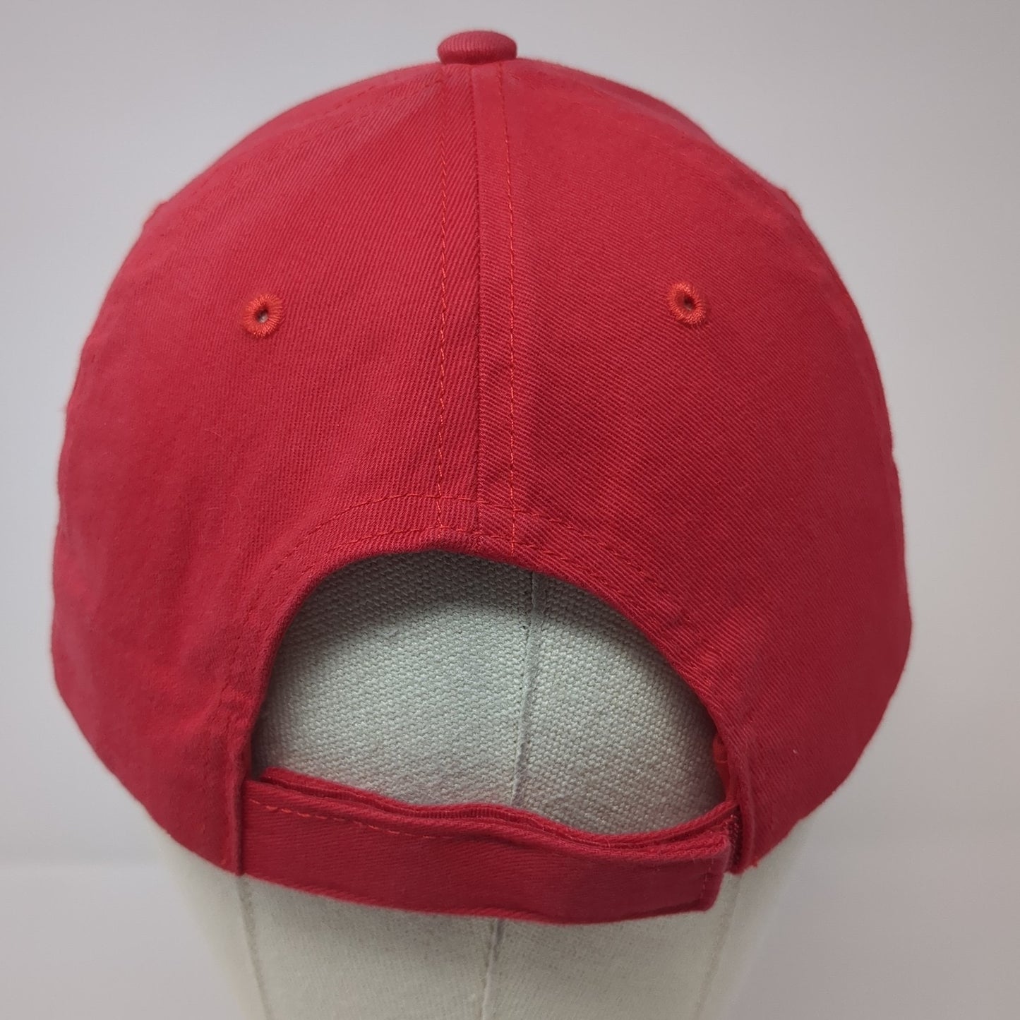 Ole Red Strapback Baseball Cap Red One Size Adjustable Embroidered Cap America
