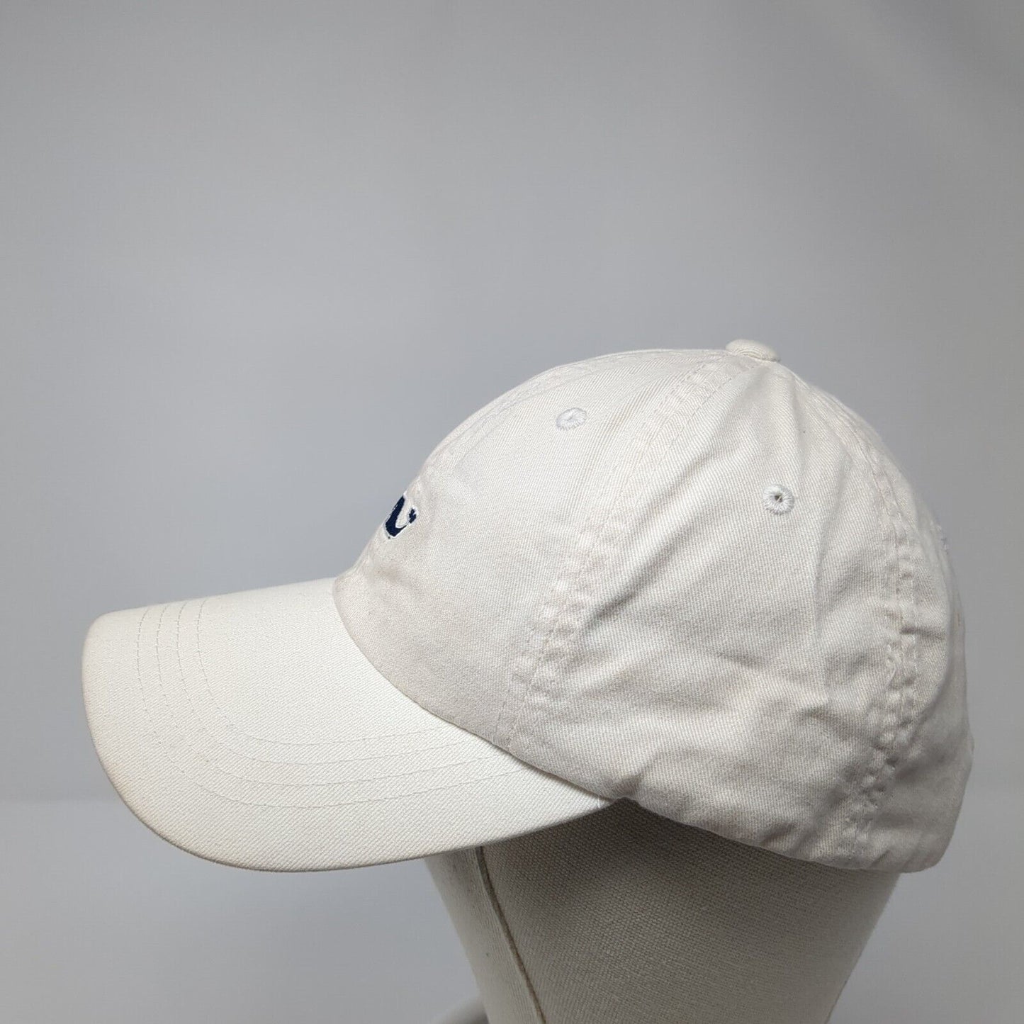 Vineyard Vines Slideback Hat White OS Adjustable Embroidered 6 Panel Cotton