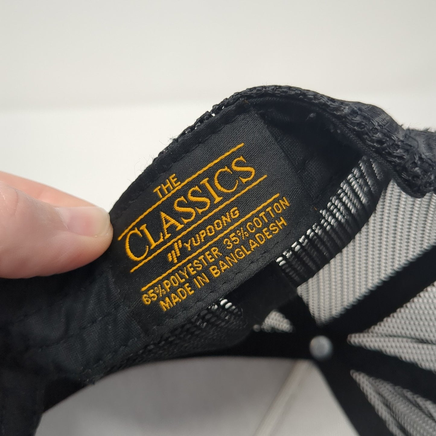 IPB Snapback Trucker Hat Black One Size Adjustable Mesh Back Classics Yupoong