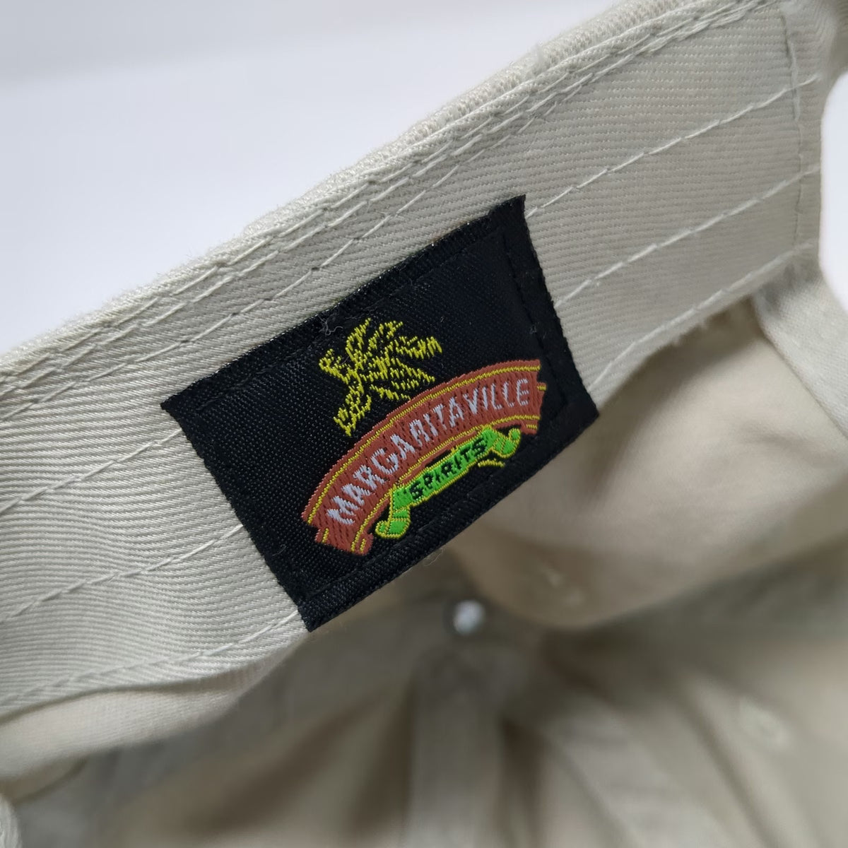 Margaritaville Baseball Cap Beige One Size Tequila Palm Tree Slideback Hat Logo