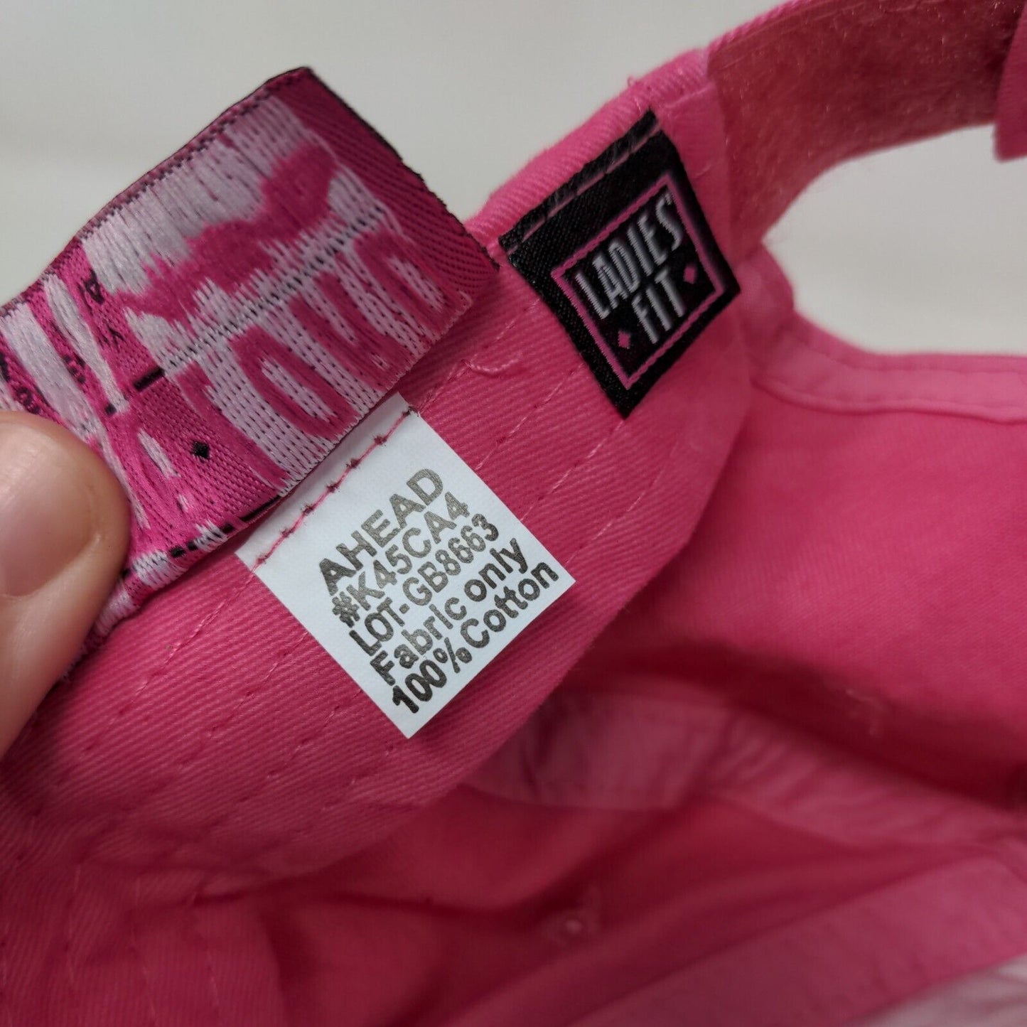 Thanks Birth Control Strapback Hat Pink Ladies Fit Embroidered Ahead