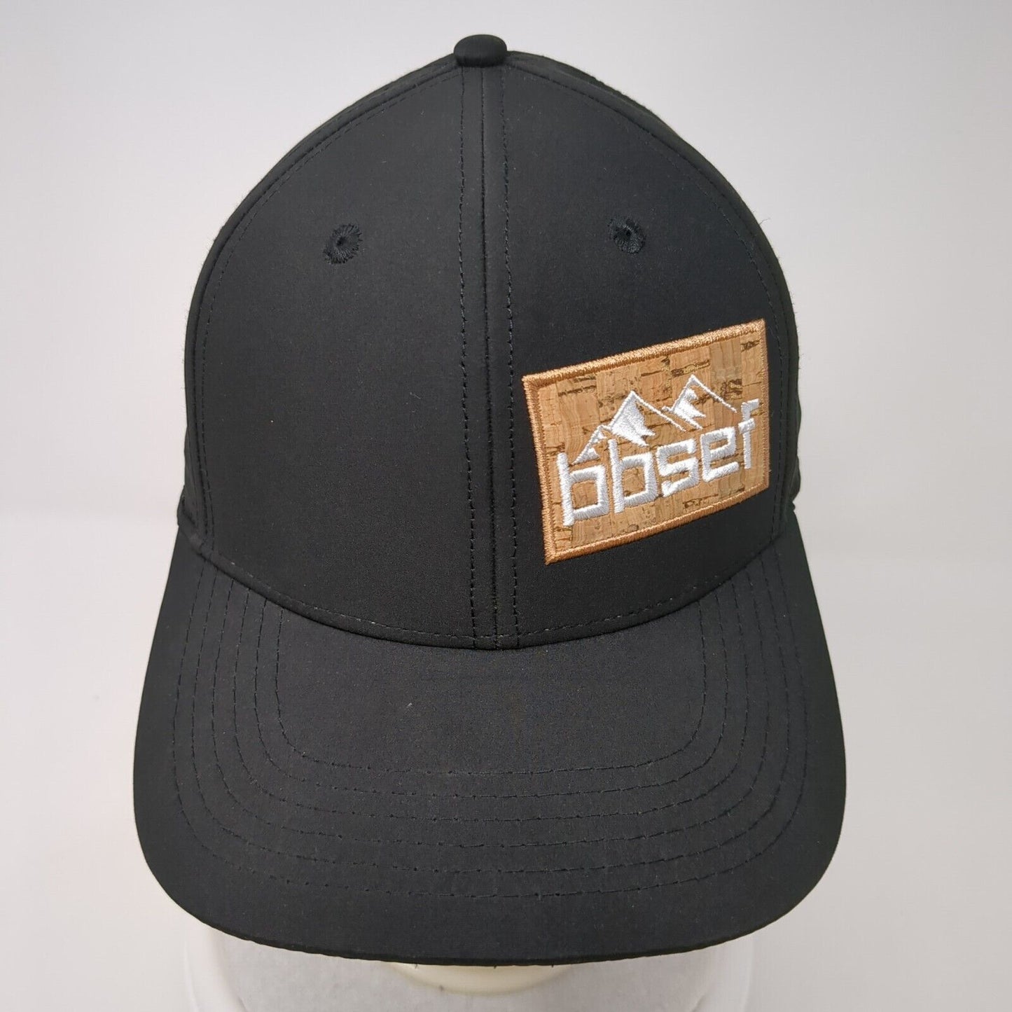 bbsef Snapback Hat Black One Size Adjustable Breathable 6 Panel Heartbeat Brand