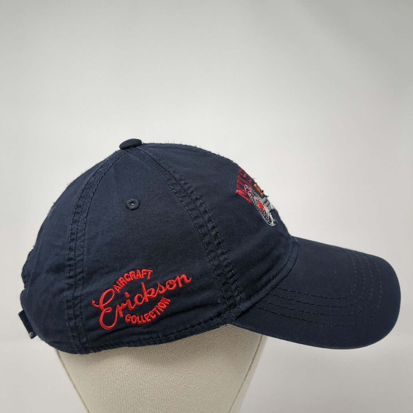 Mustang P-51 Strapback Hat Blue One Size Erickson Aircraft Collection