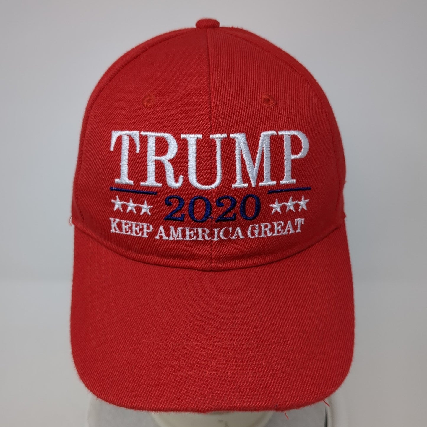 Trump 2020 Keep America Great Strapback Hat Red One Size Embroidered