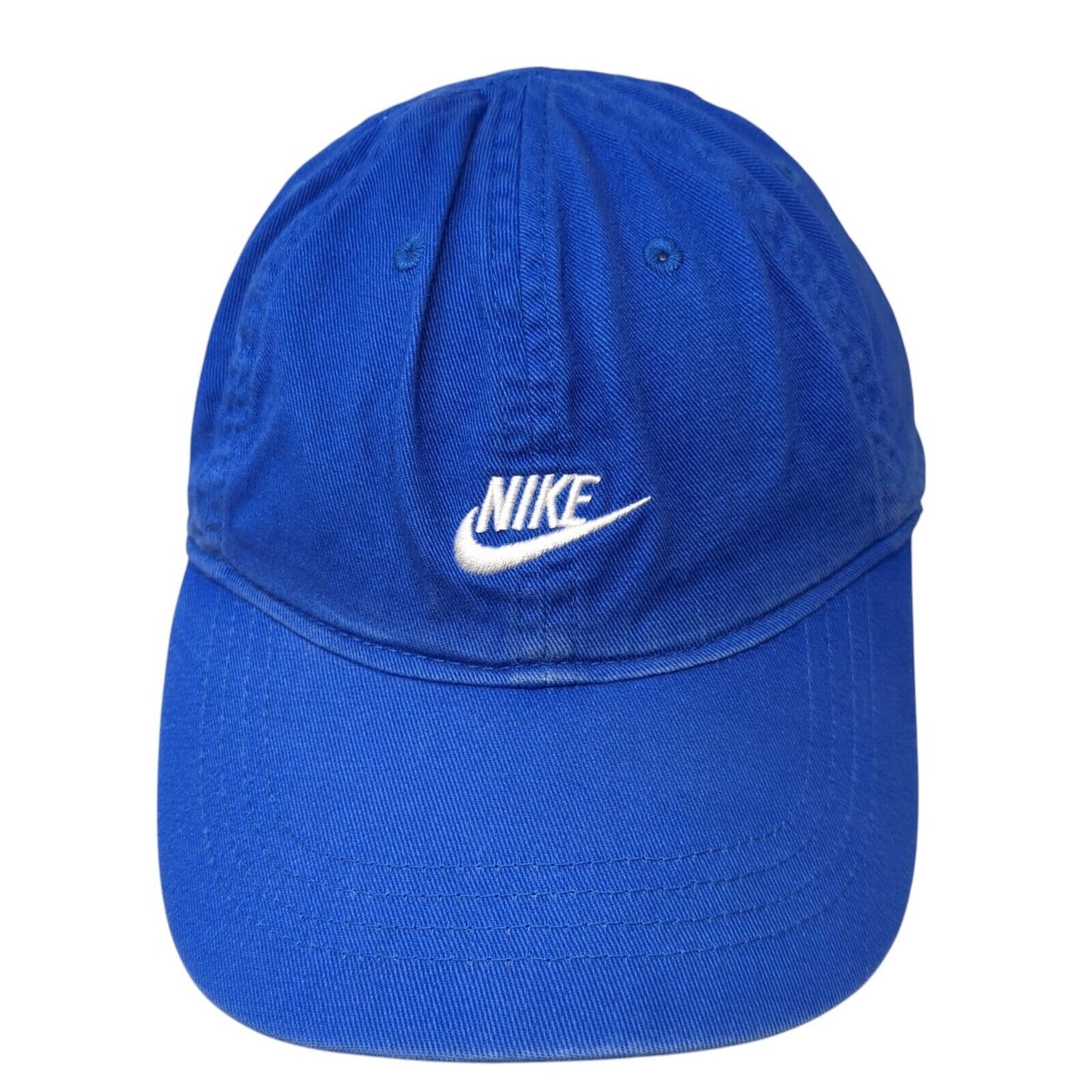 Nike Swoosh Strapback Hat Blue Youth One Size Adjustable Embroidered