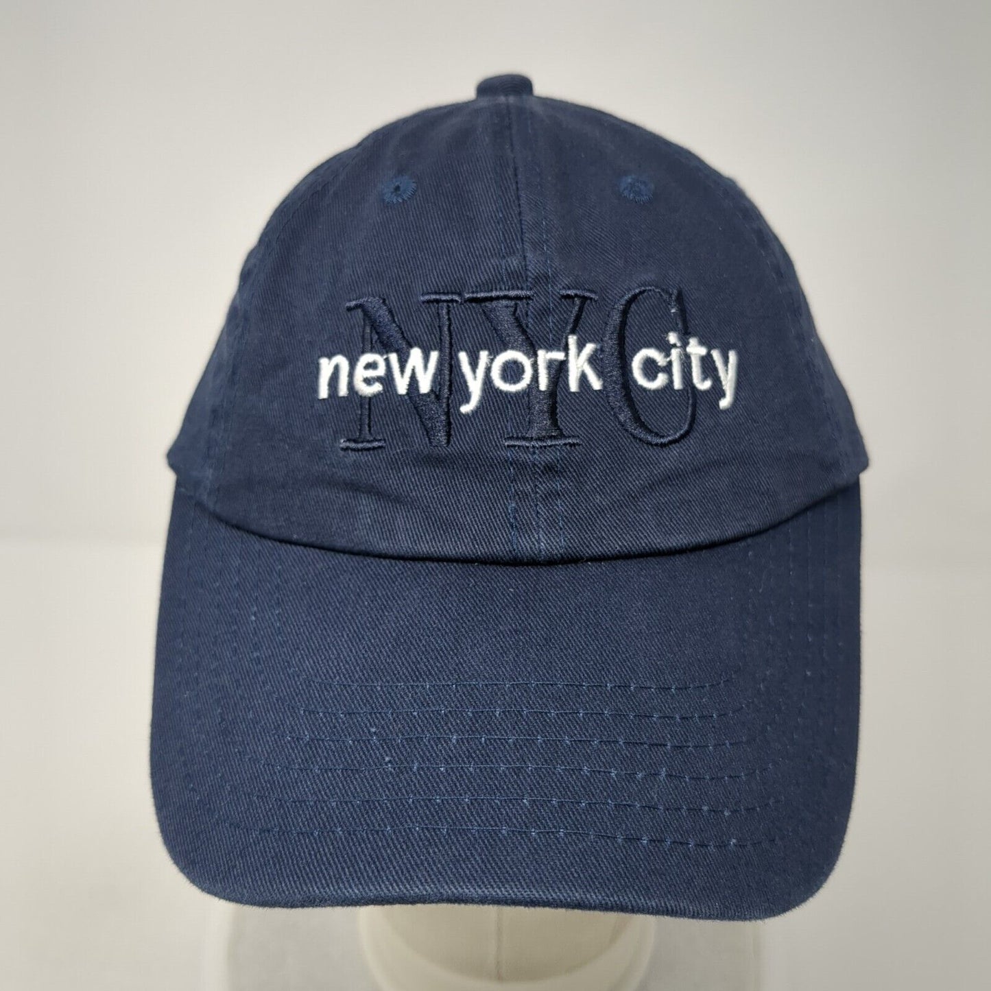 NYC New York City Slideback Hat Blue One Size Adjustable Embroidered by Elidan
