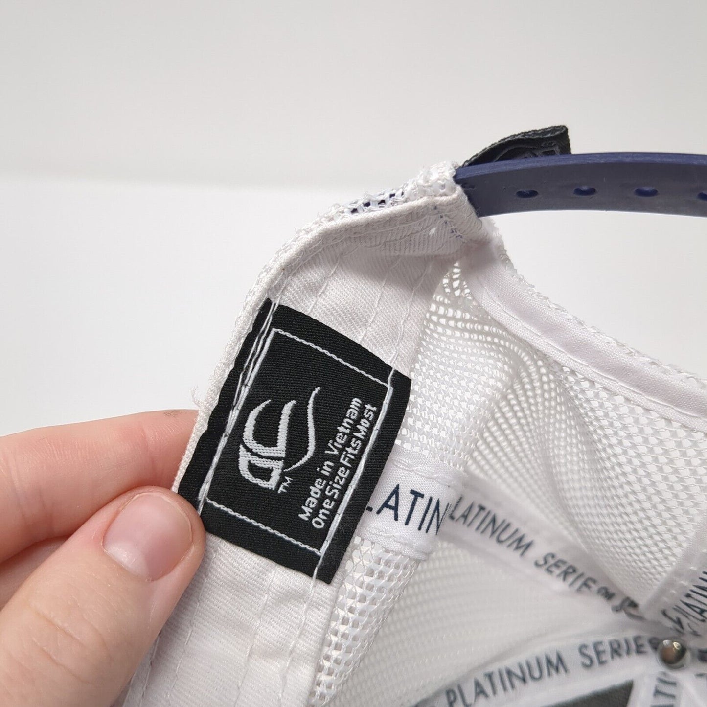 FE Snapback Trucker Hat Blue One Size Adjustable Mesh Back Platinum Series OC