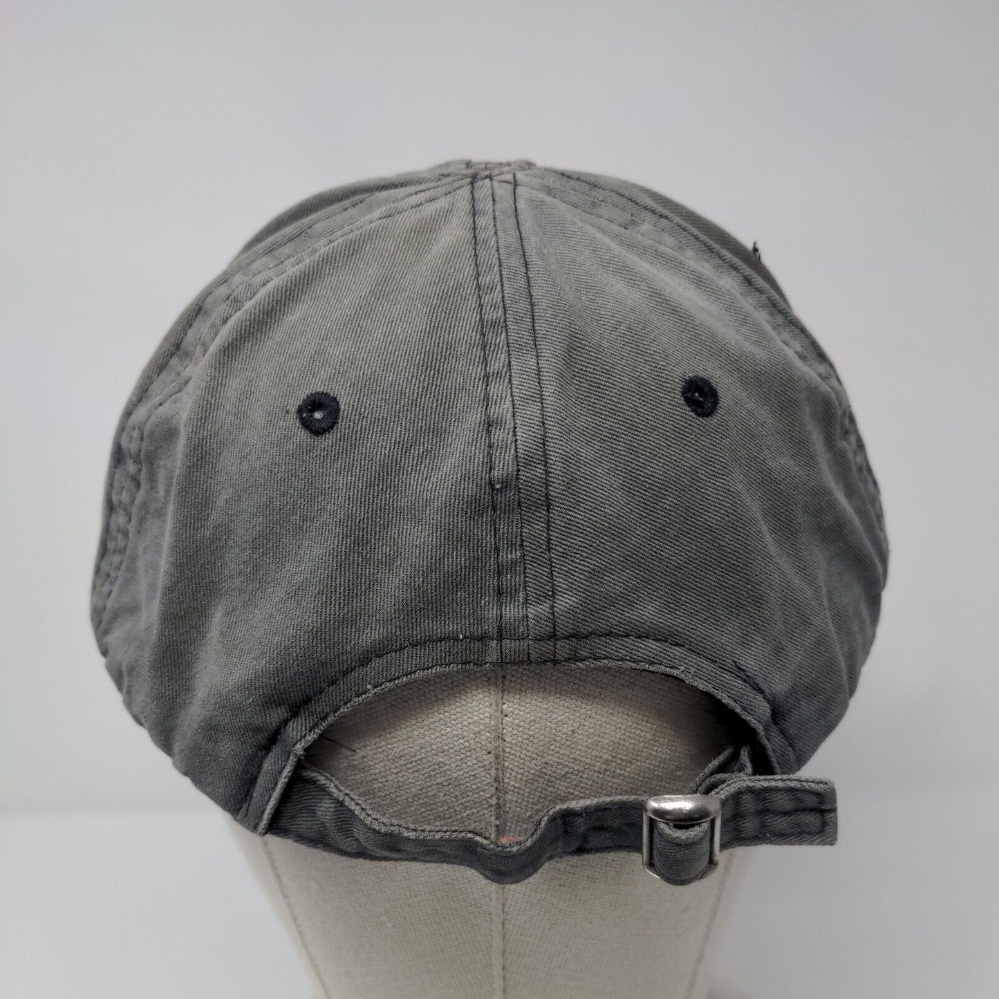 AOPA Fly Slideback Hat Gray OSFA Adjustable Embroidered Vented Holes 6 Panel