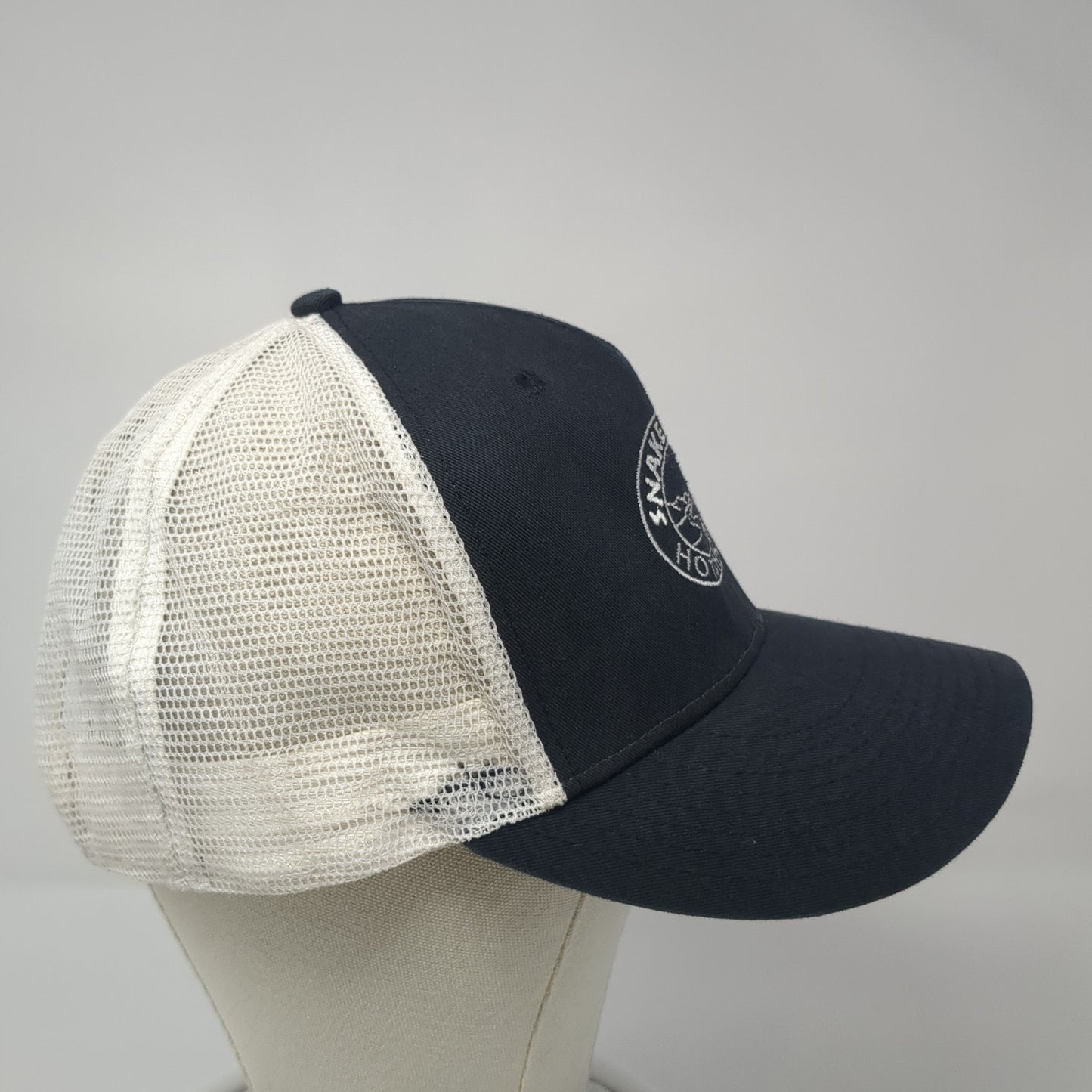 Snake River Hotshots Snapback Trucker Hat Black One Size Mesh Back New Era