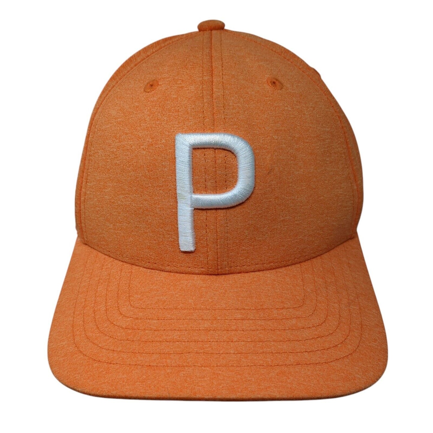 Letter P Puma Snapback Hat Orange Youth One Size 110 Tour Exclusive