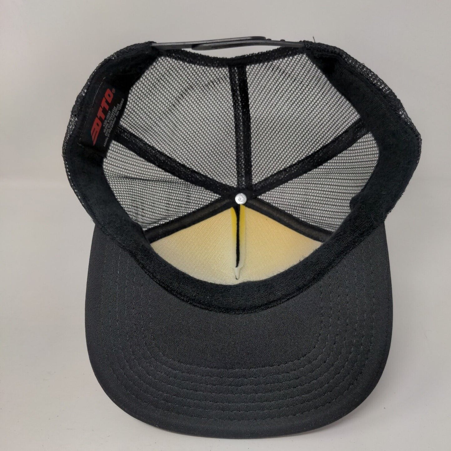 Boneyard Beer Bend OR Snapback Trucker Hat Black OSFM Adjustable Mesh Back Otto
