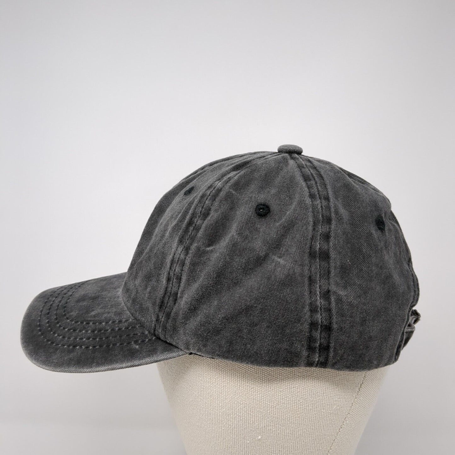 Treble Clef Notes Slideback Hat Gray One Size Adjustable Embroidered 6 Panel