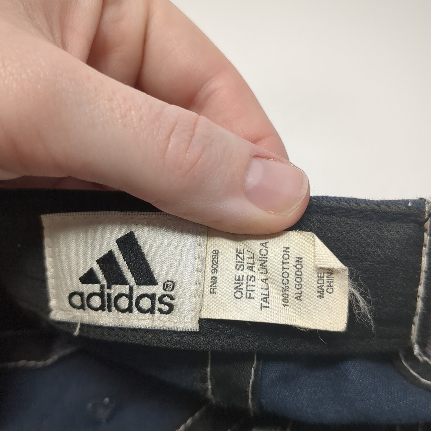 Adidas Slideback Hat Blue One Size 3 Stripes Logo Embroidered Adjustable