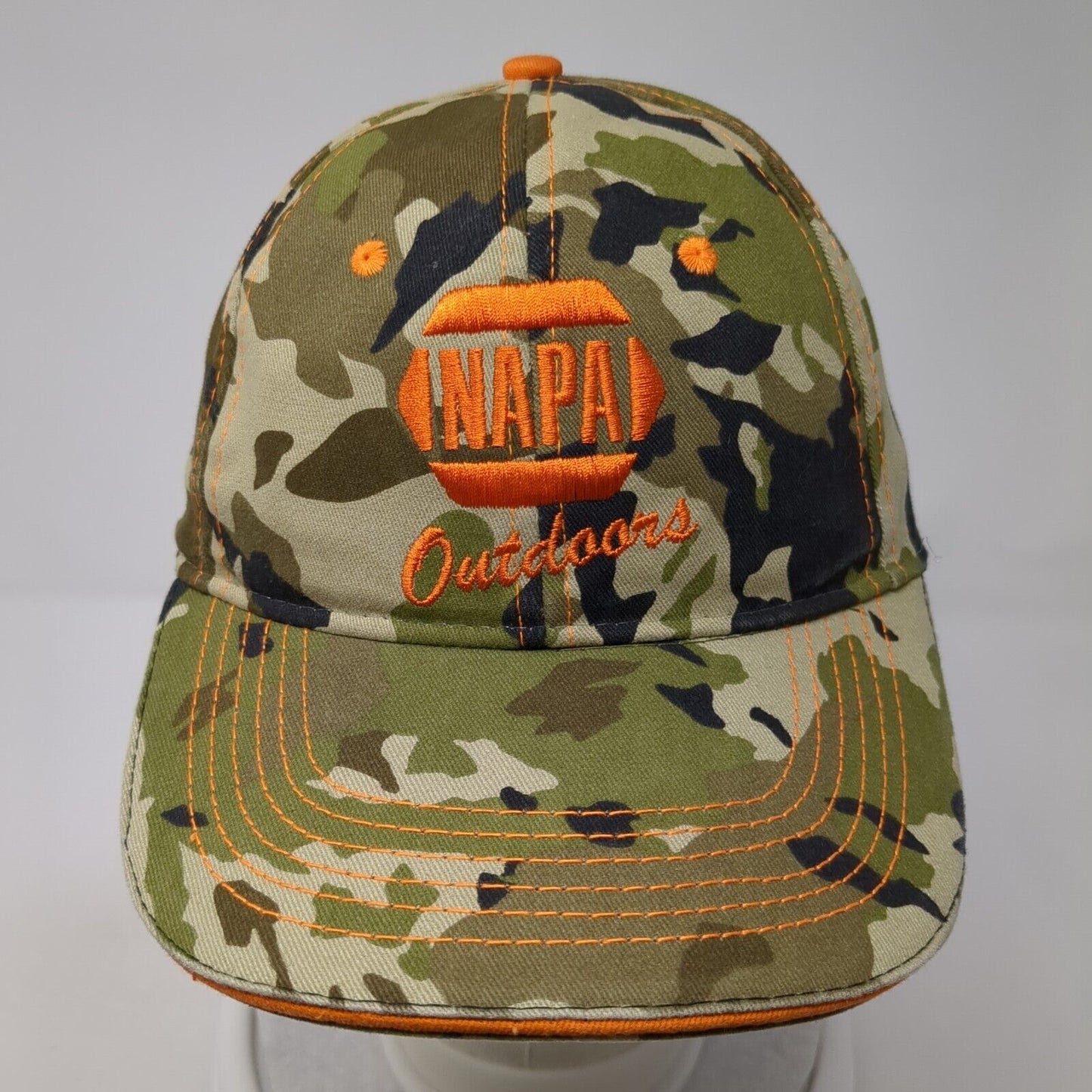 NAPA Outdoors Strapback Hat Camouflage One Size Adjustable 6 Panel