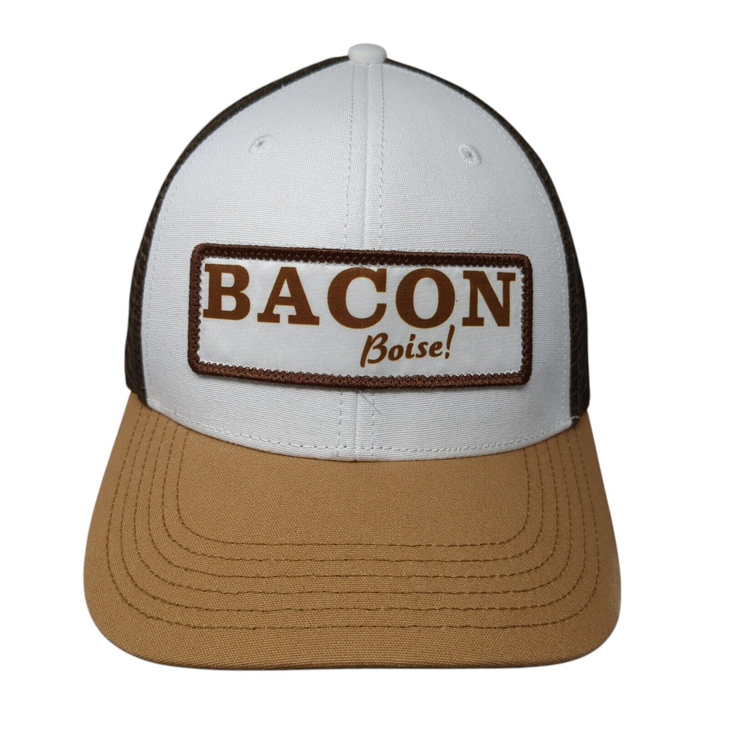 Bacon Boise Snapback Trucker Hat Multicolor OS Adjustable Mesh Back Legacy