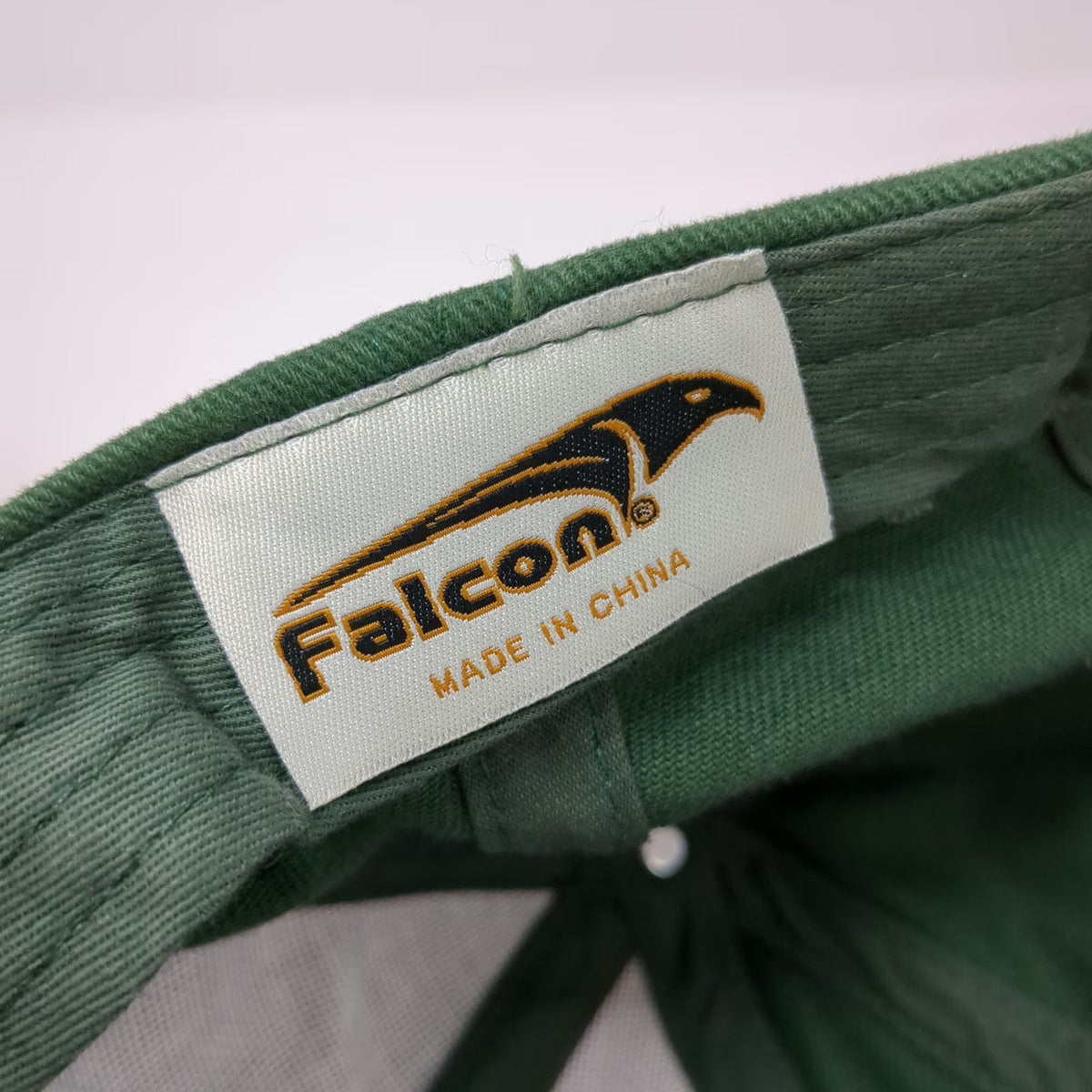 Falcon Baseball Cap Green One Size Maine 1820 Statehood Slideback Hat Adjustable