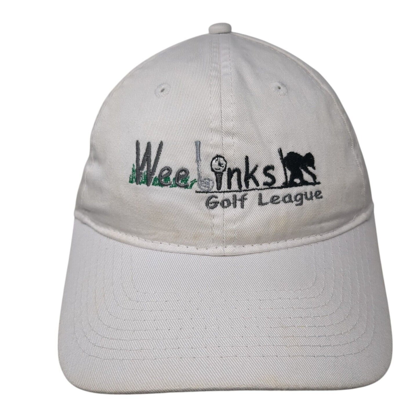Wee Links Golf League Strapback Hat White One Size Port & Company