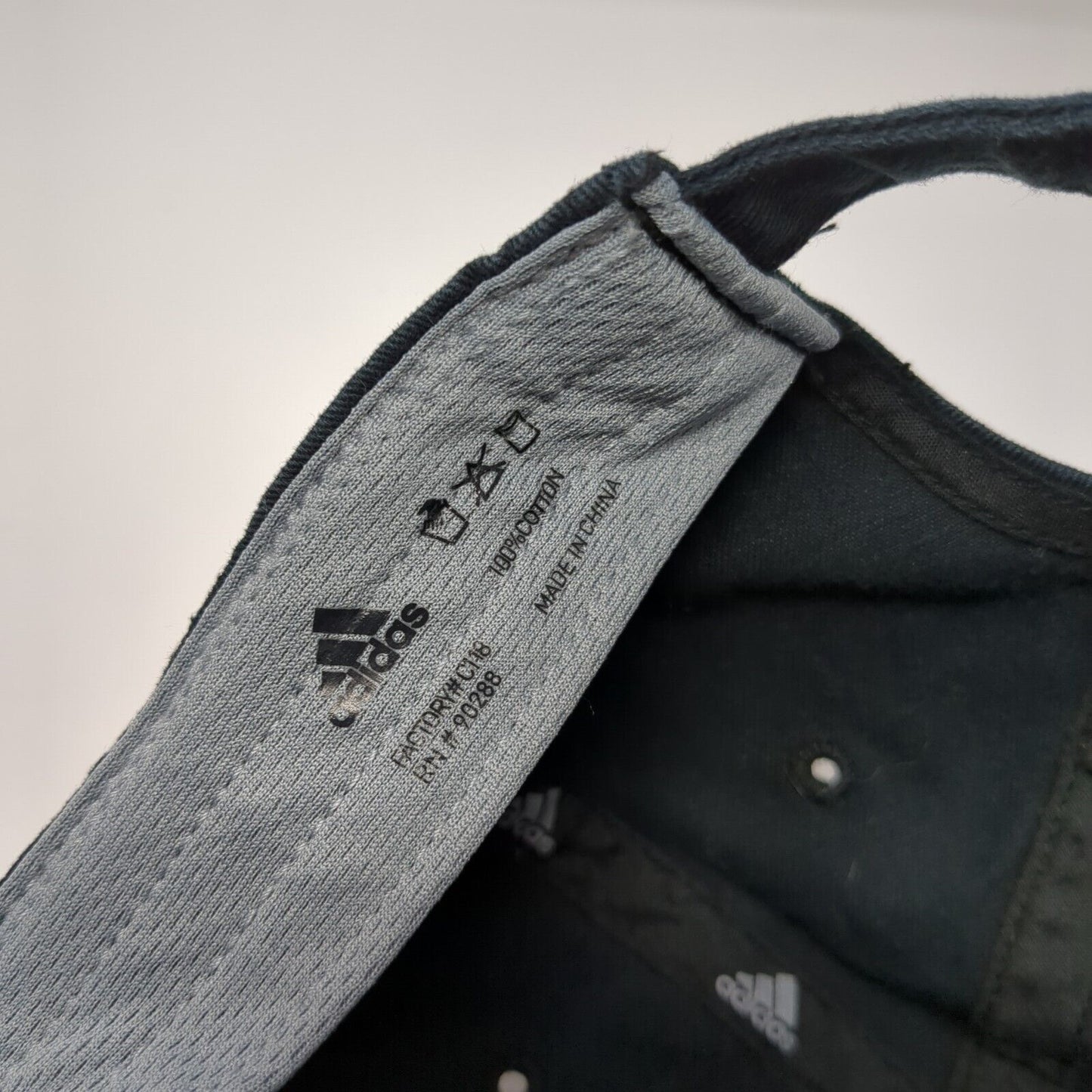 Adidas Slideback Hat Black One Size Adjustable Climalite 3 Stripes