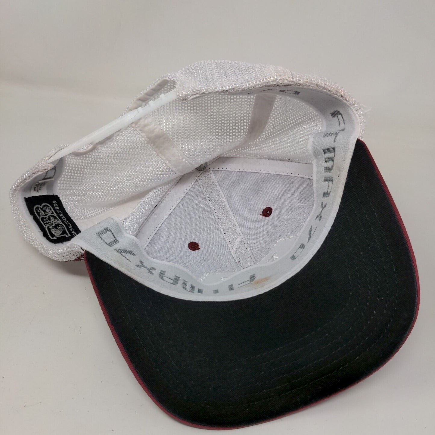 BBB Outdoors Bass Bucks Birds Trucker Hat Red One Size Adjustable Mesh Back