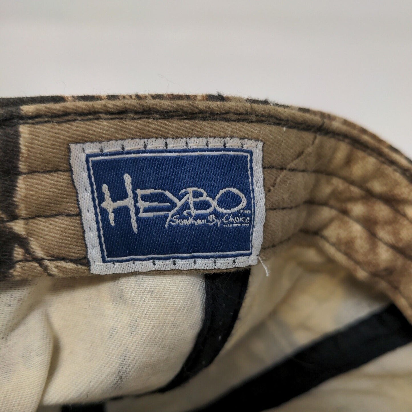 HEYBO Strapback Hat Camouflage One Size Adjustable Embroidered 6 Panel Cotton
