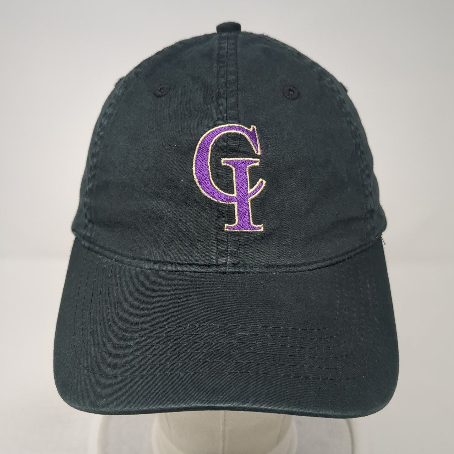 CI Soccer Fitted Baseball Cap Black XL Lightweight Pacific Headwear Vintage