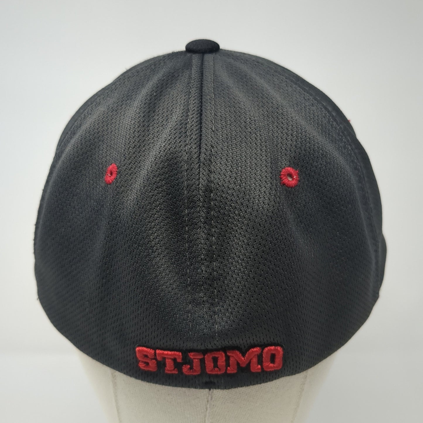 STJOMO Mustang Fitted Hat Gray XL Embroidered Logo Zephyr 6 Panel