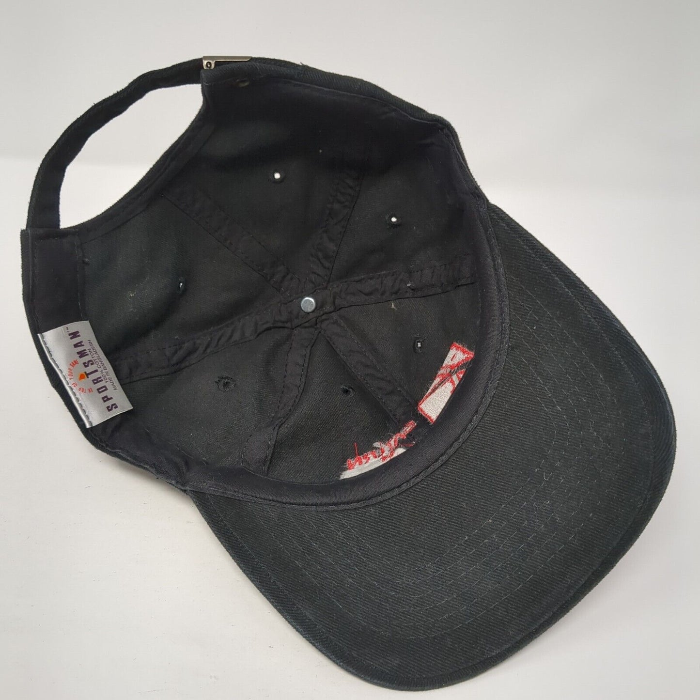 Saturn Of Boise Slideback Hat Black One Size Adjustable Embroidered Sportsman
