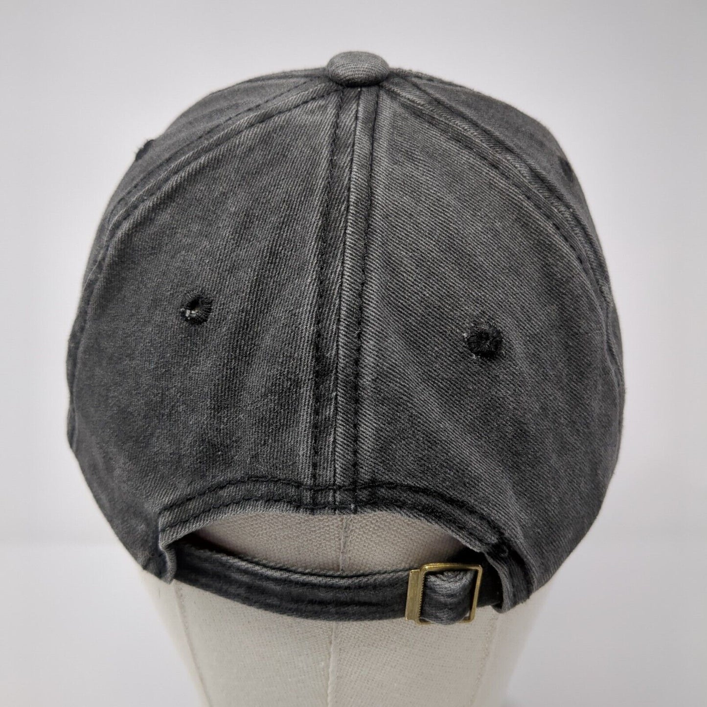 Pineapple Slideback Hat Gray One Size Solid Embroidered Adjustable