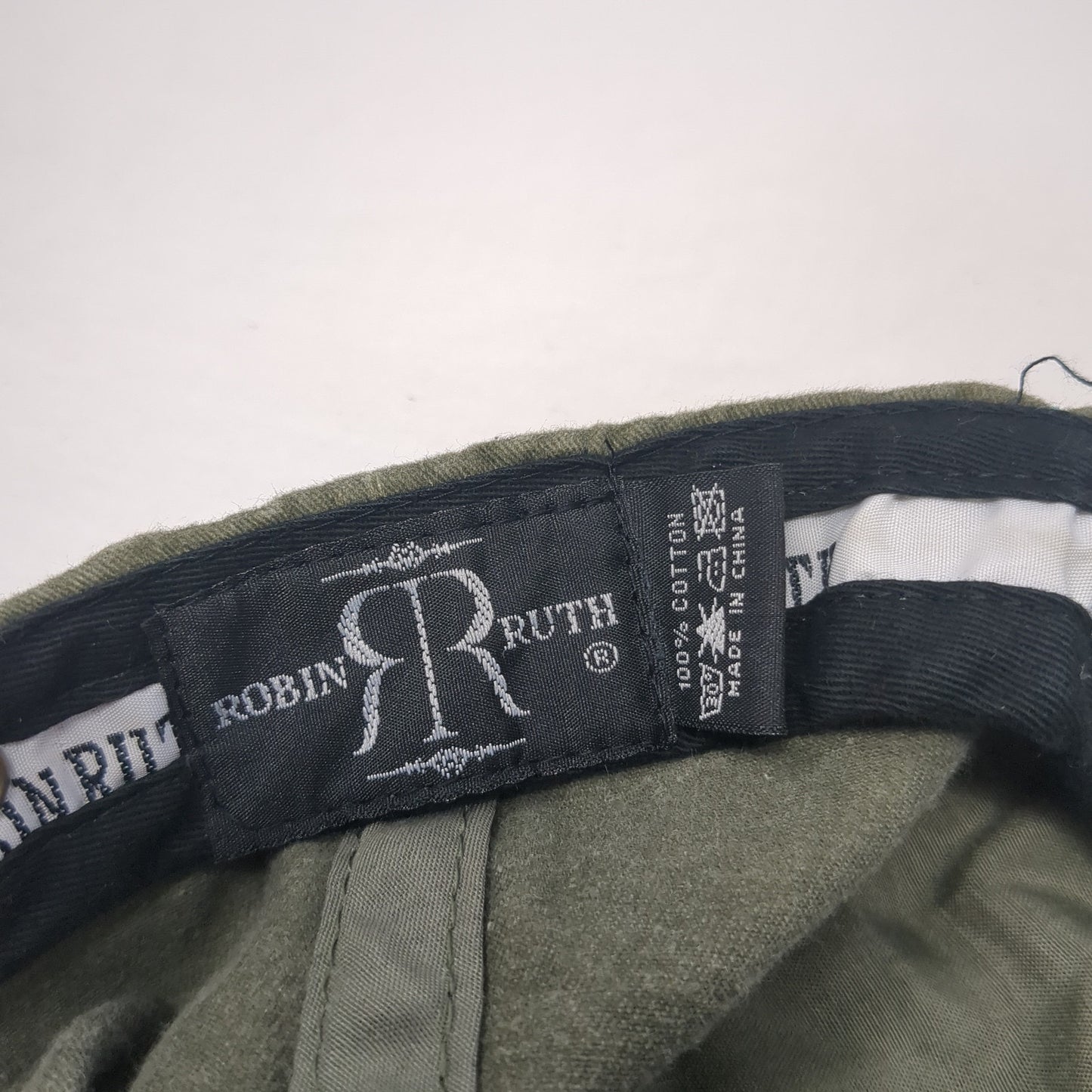 Paris Original Baseball Cap Green One Size Adjustable Distressed Robin Ruth