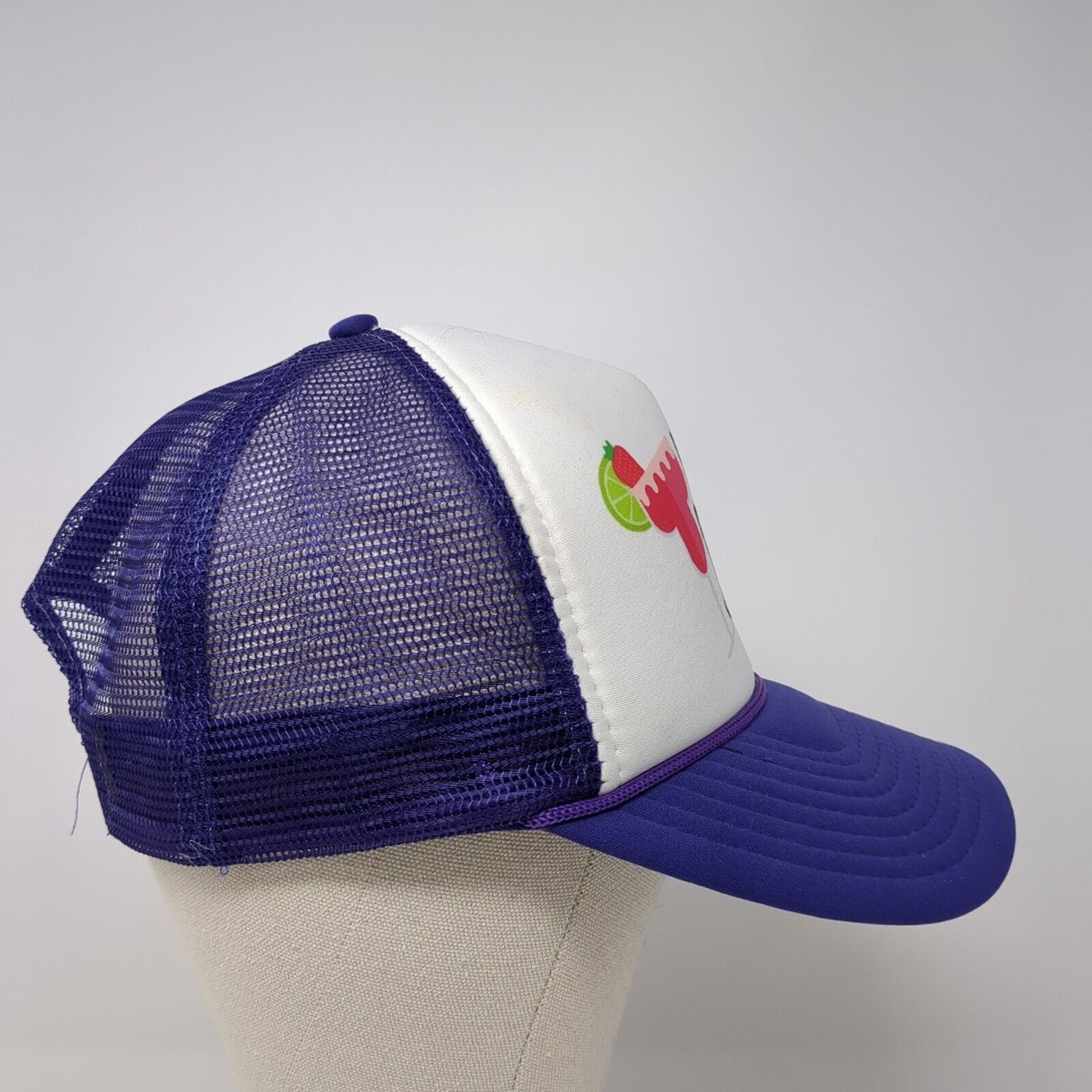 Let's Get Shipfaced Cabo 2023 Snapback Trucker Hat Purple OS Mesh Rope Nissin