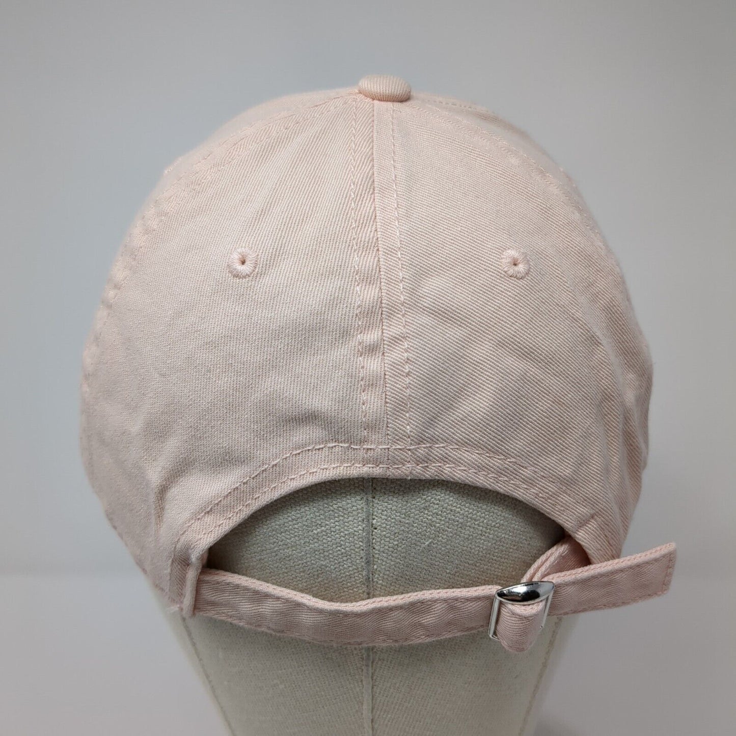 Mighty Fine Slideback Hat Pink One Size Adjustable Embroidered 6 Panel Cotton
