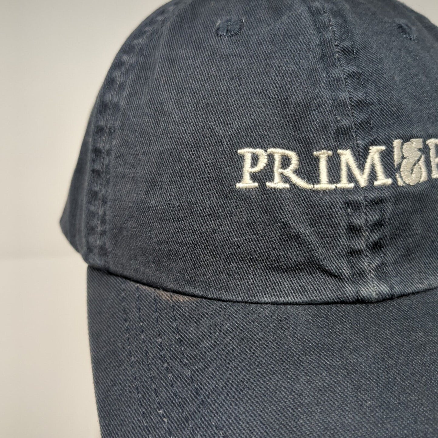 Primer Slideback Hat Blue One Size Adjustable Embroidered 6 Panel Bullet Line