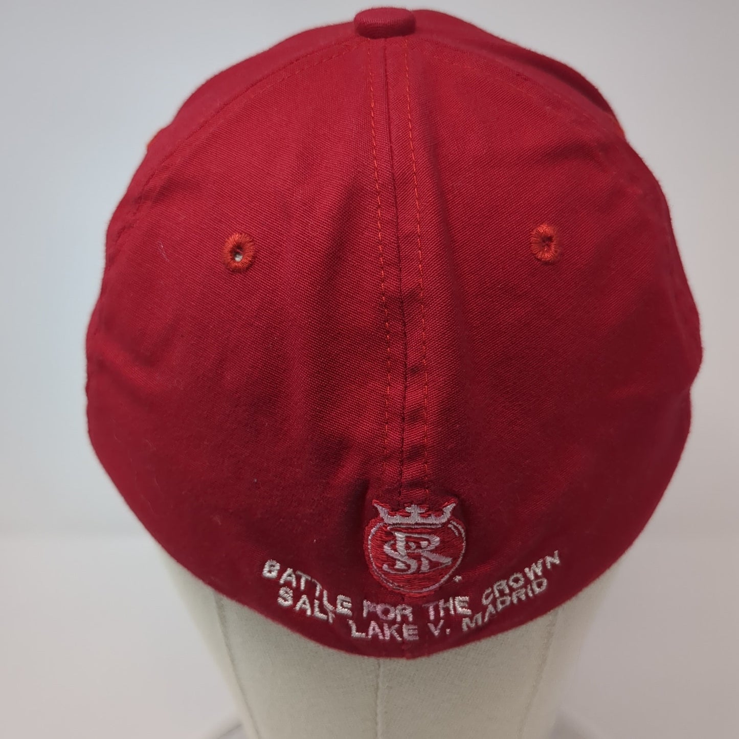 Real Salt Lake Fitted Hat Red XL Embroidered Unifit By Fahrenheit