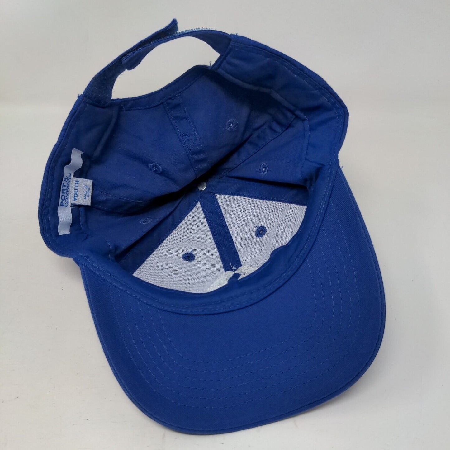Cathedral Kids Strapback Hat Blue Youth Embroidered Port & Company