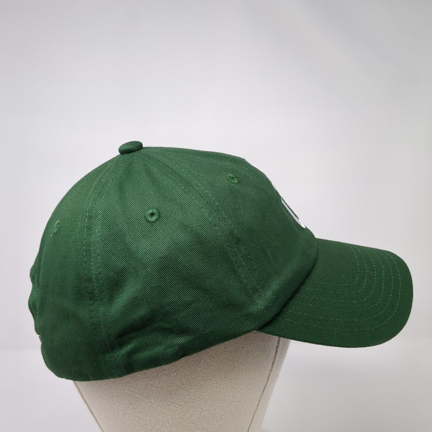 Gruns Slideback Hat Green One Size Adjustable Embroidered 6 Panel