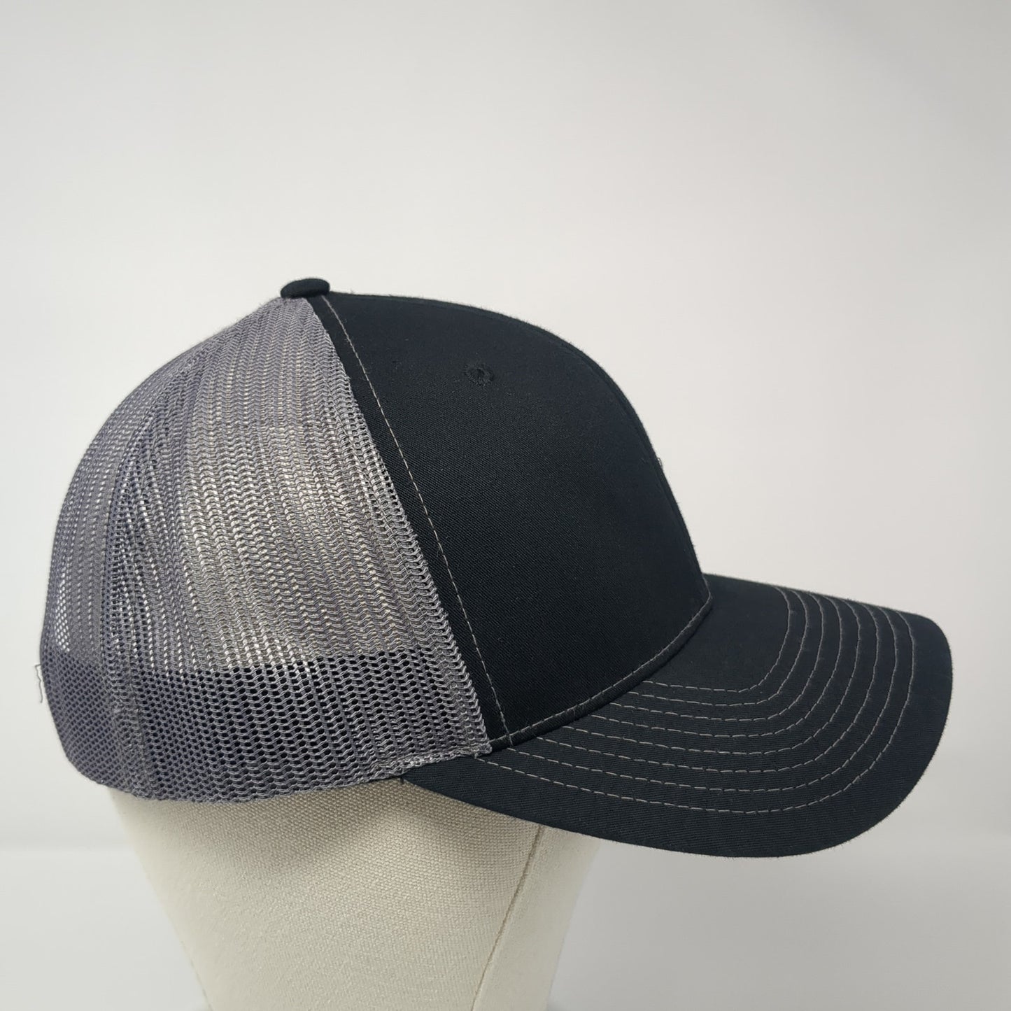#Rize Nation Snapback Trucker Hat Black One Size Adjustable Mesh Back Richardson