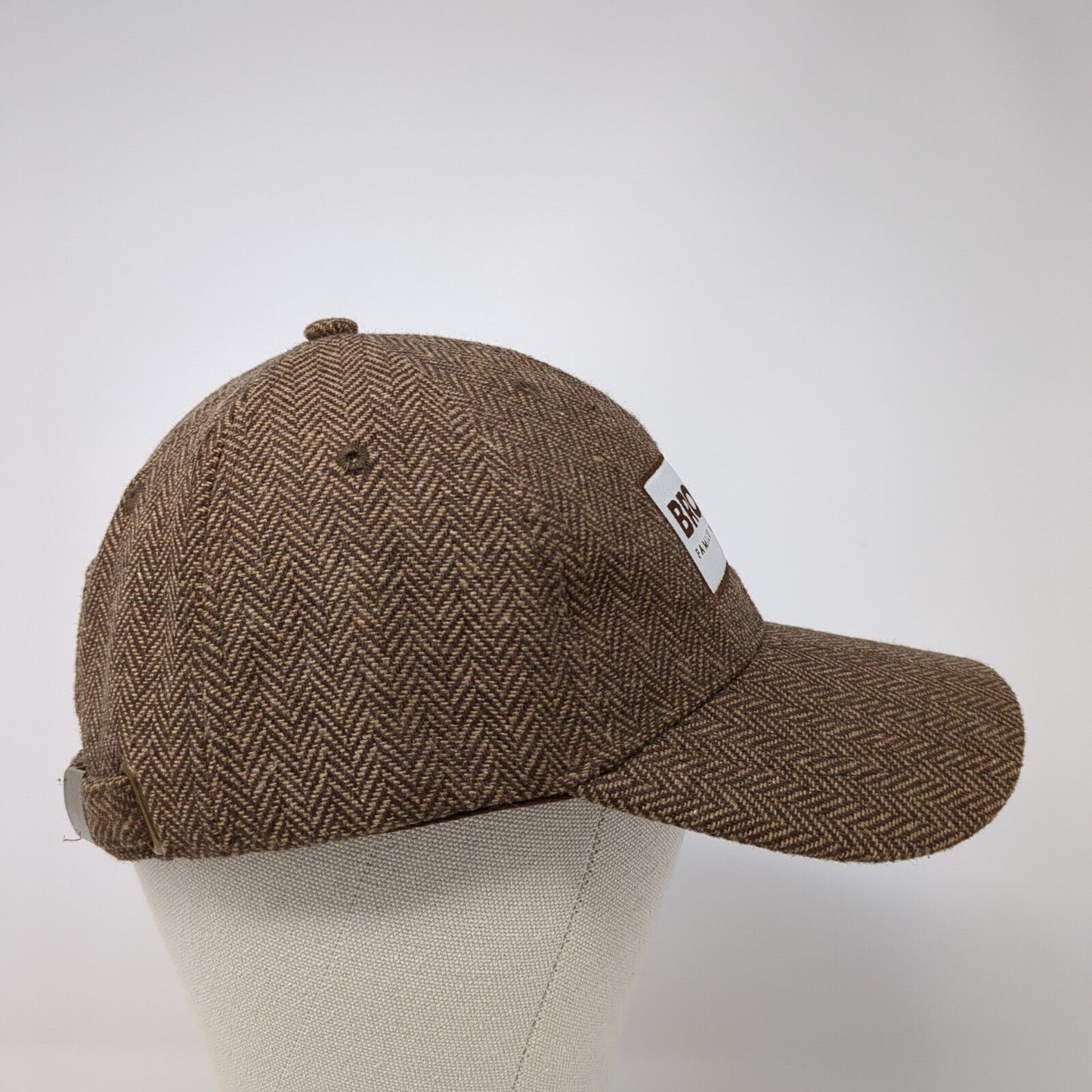 Browne Family Vineyards Patch Slideback Hat Brown One Size Herringbone