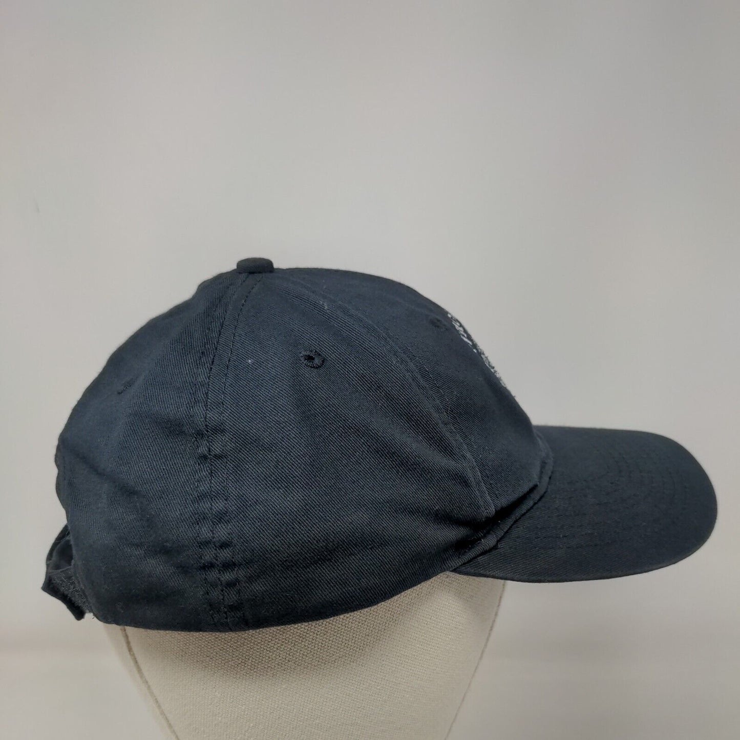 Anthology Co. Strapback Hat Blue One Size Adjustable Embroidered Port & Company