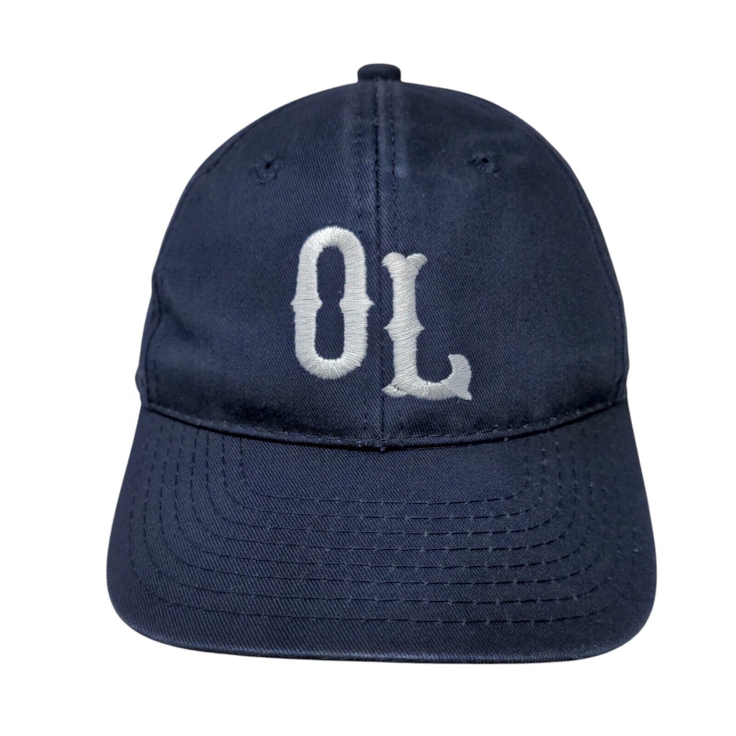 OL Youth Strapback Hat Blue One Size Adjustable Embroidered Outdoor Cap