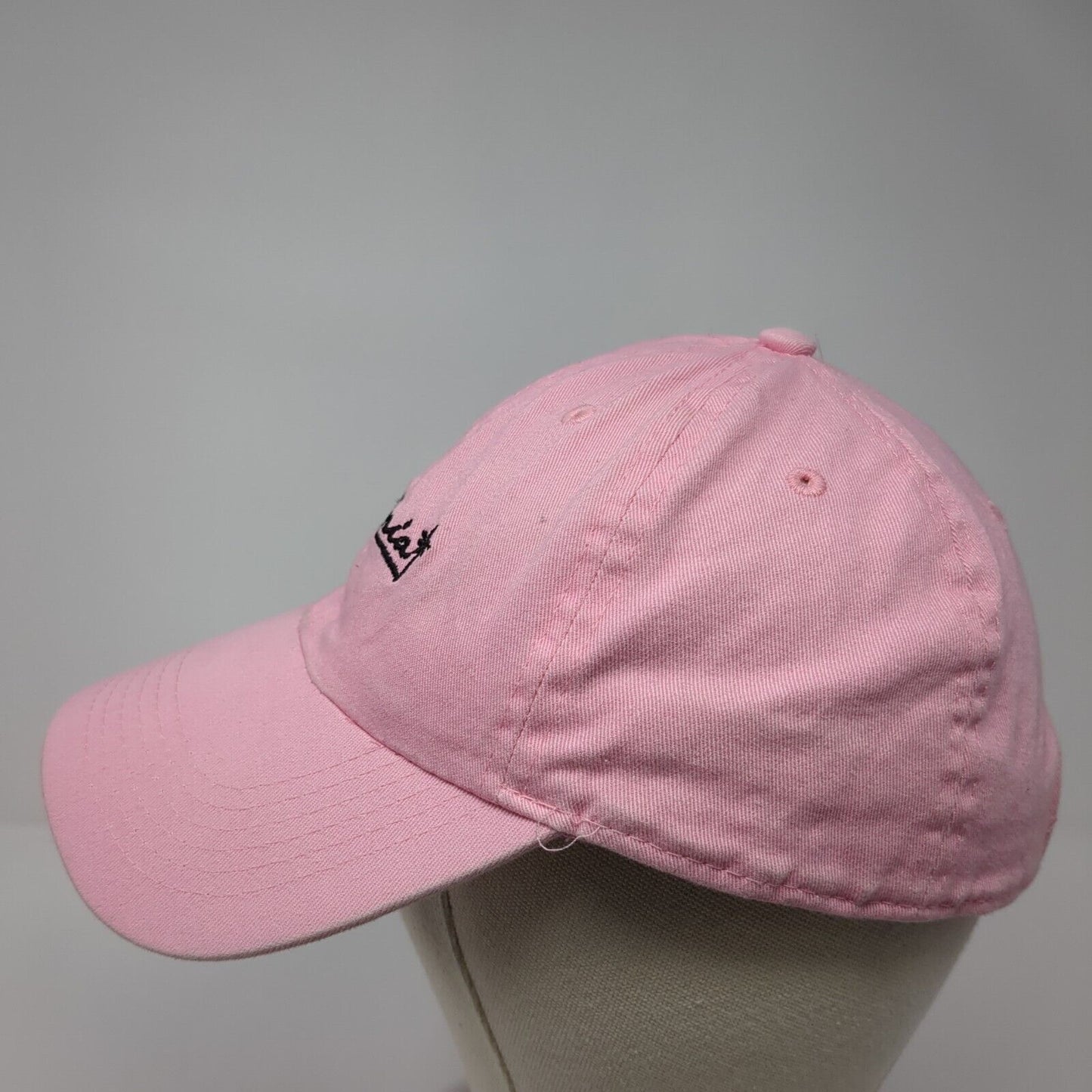 California Slideback Hat Pink One Size Adjustable Embroidered David And Young
