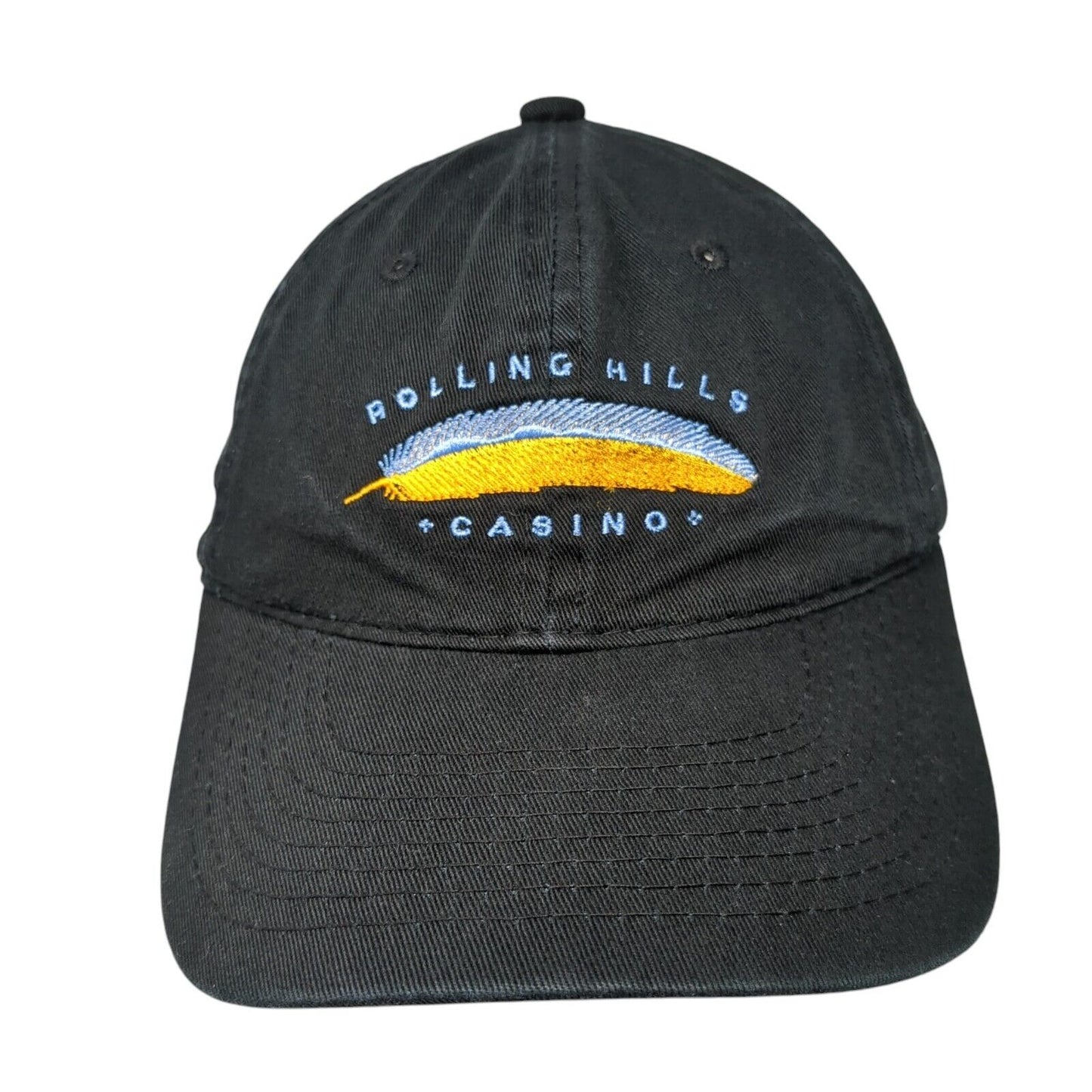 Rolling Hills Casino Slideback Hat Black One Size Embroidered Town Talk