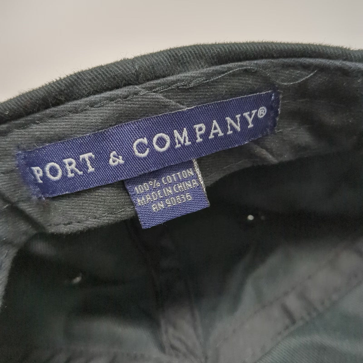 Port & Company Baseball Cap Black One Size Brass Rail Rosalia Wash Cotton Hat