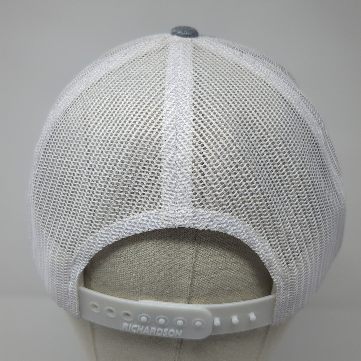 Valor ID Snapback Trucker Hat Gray One Size Adjustable Mesh Back Richardson