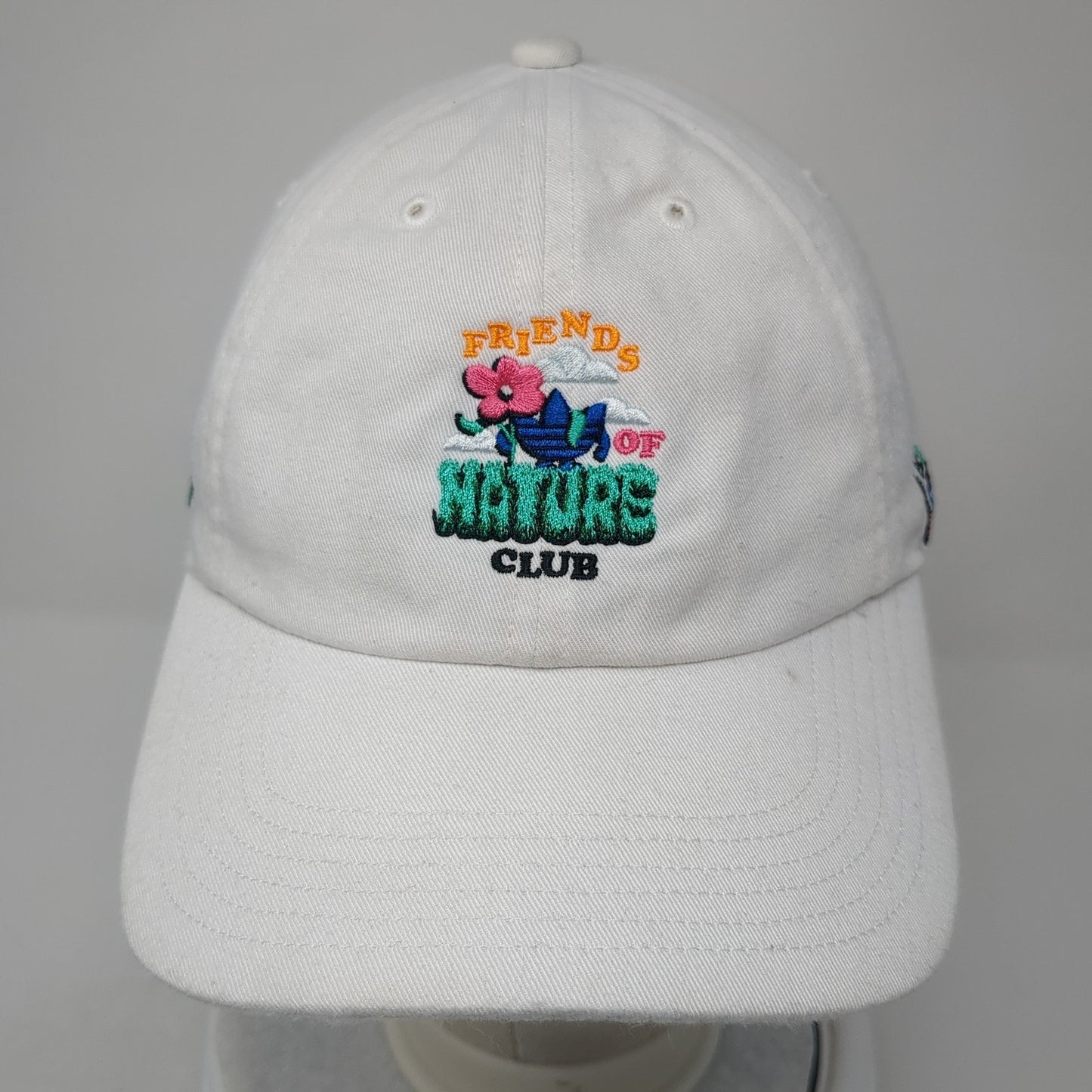 Friends Of Nature Club Baseball Cap White One Size Adjustable Embroidered Adidas