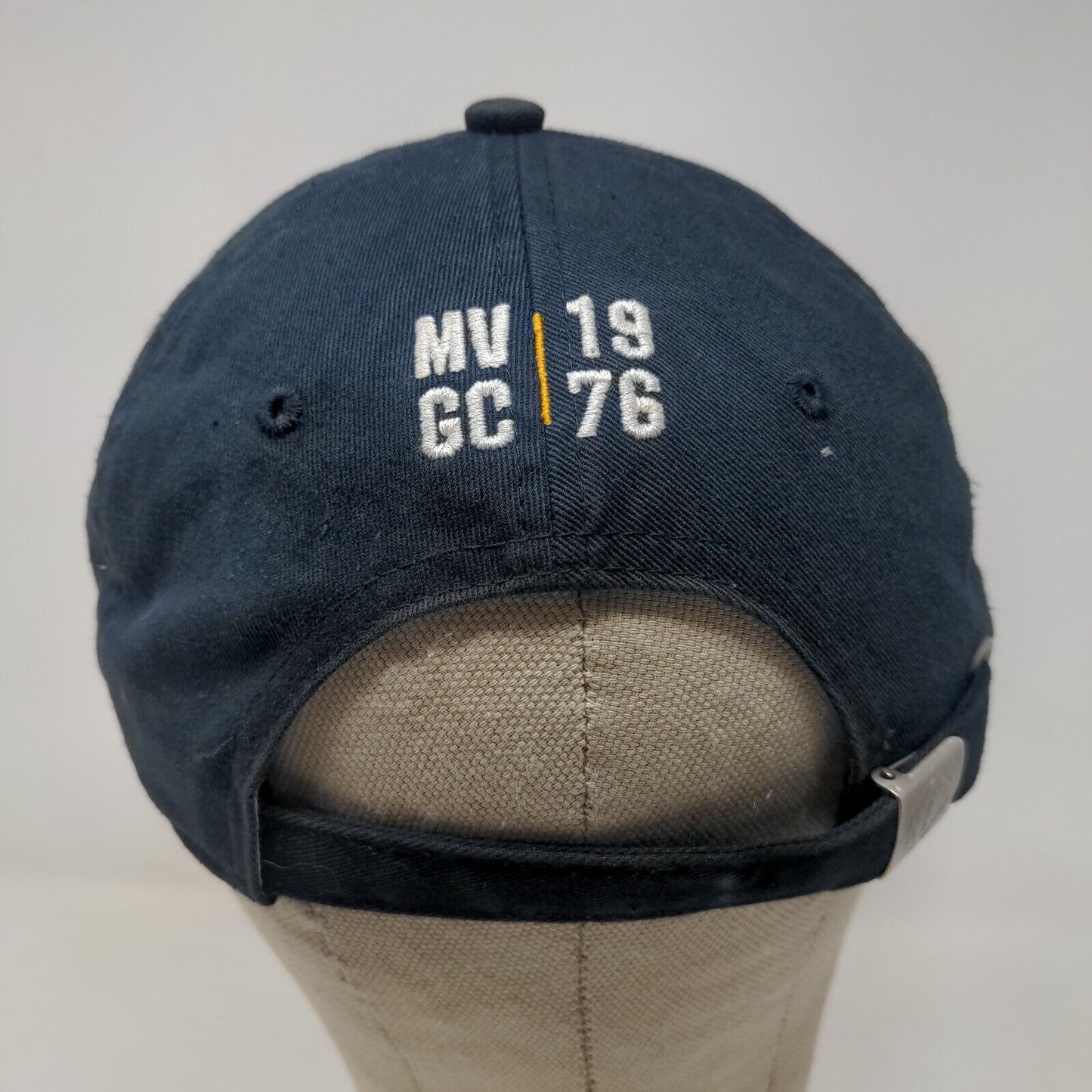 Muirfield Village Golf Club Men's Slideback Hat Blue Memorial Tournament Logo