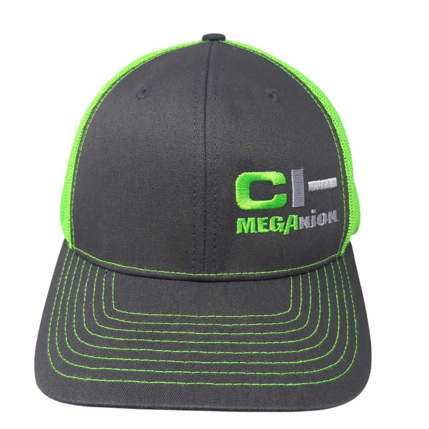 CI-Meganion Snapback Mesh Back Trucker Hat Multi One Size Colorblock