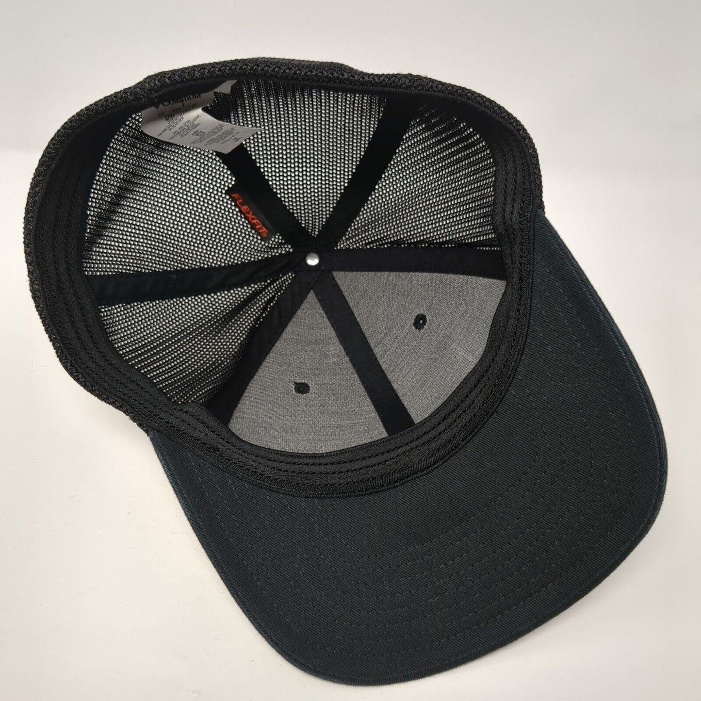 American Trees Flag Unisex Fitted Trucker Hat Black L/XL Mesh Back Columbia