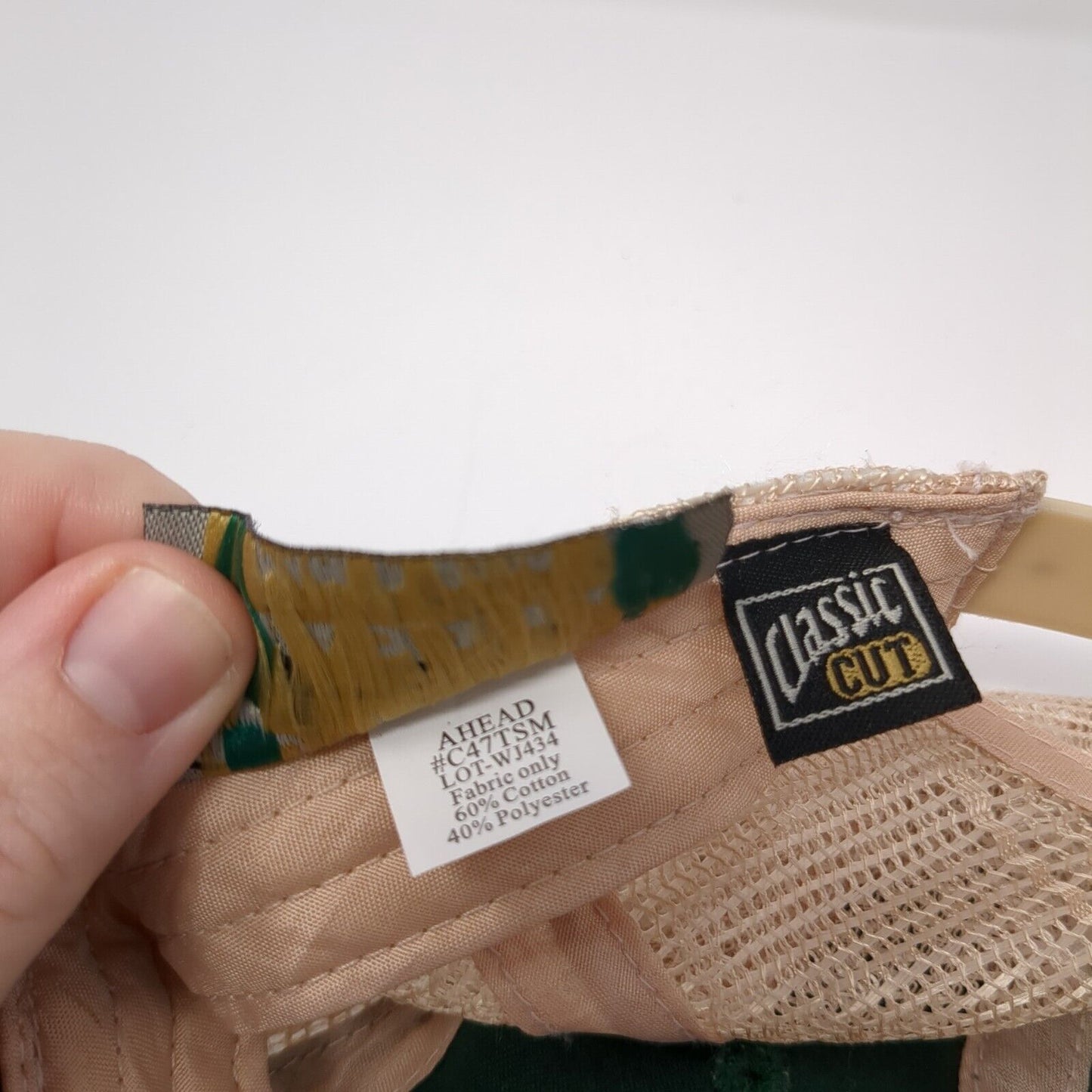 Redfish Lake Lodge Snapback Trucker Hat Green One Size Mesh Back Ahead