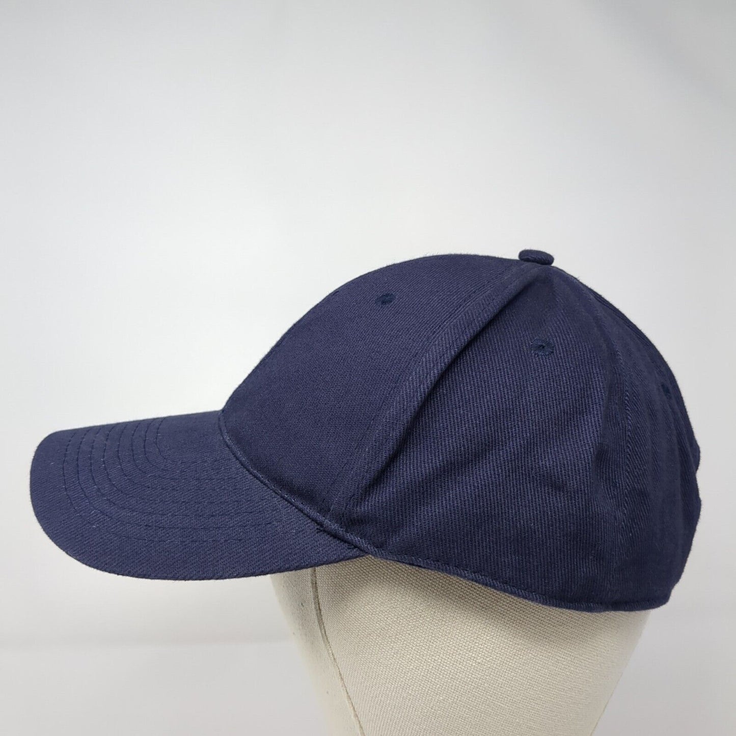 Basic Editions Slideback Hat Blue One Size Adjustable Solid Blank