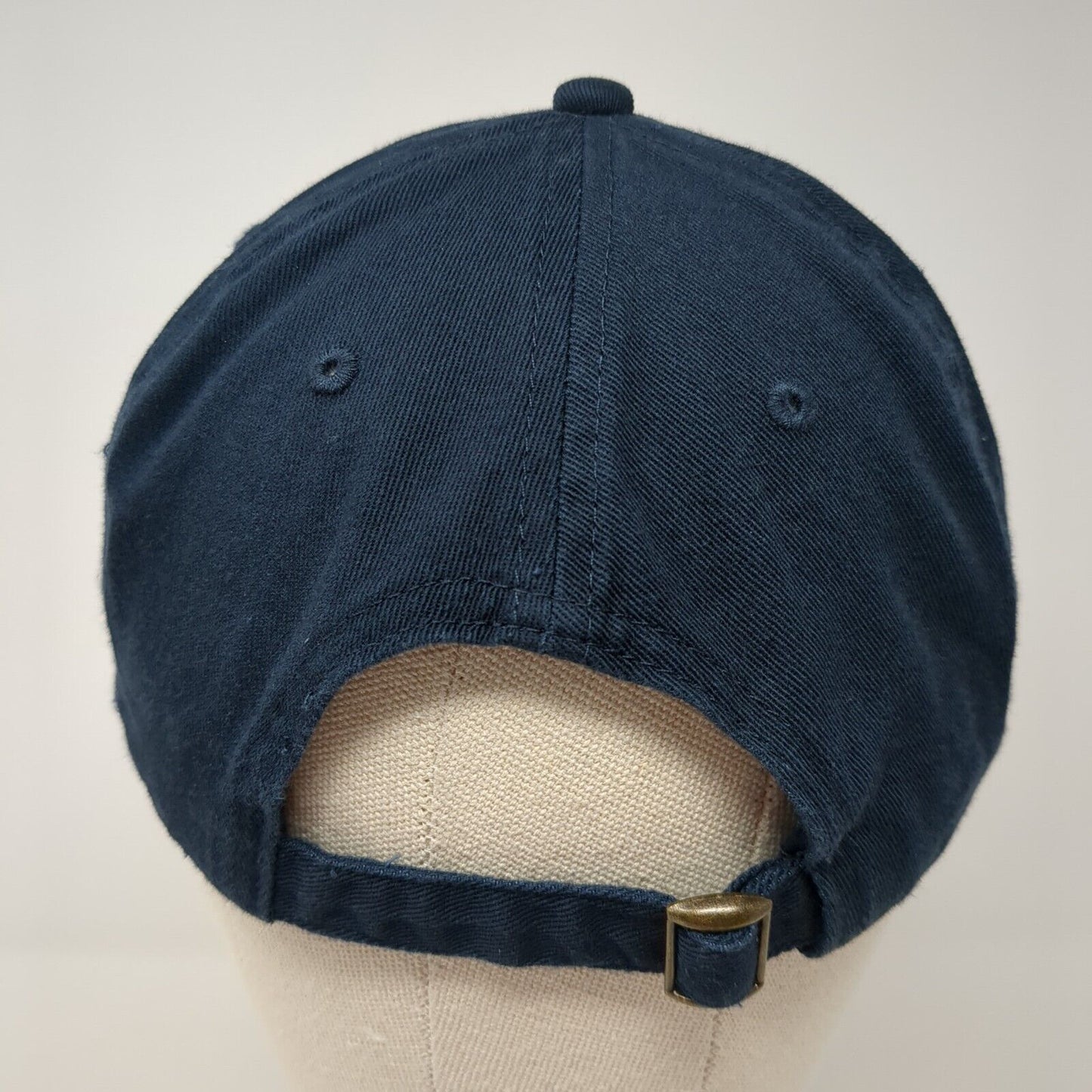 TPA Slideback Baseball Cap Blue One Size Adjustable Embroidered 6 Panel Cotton